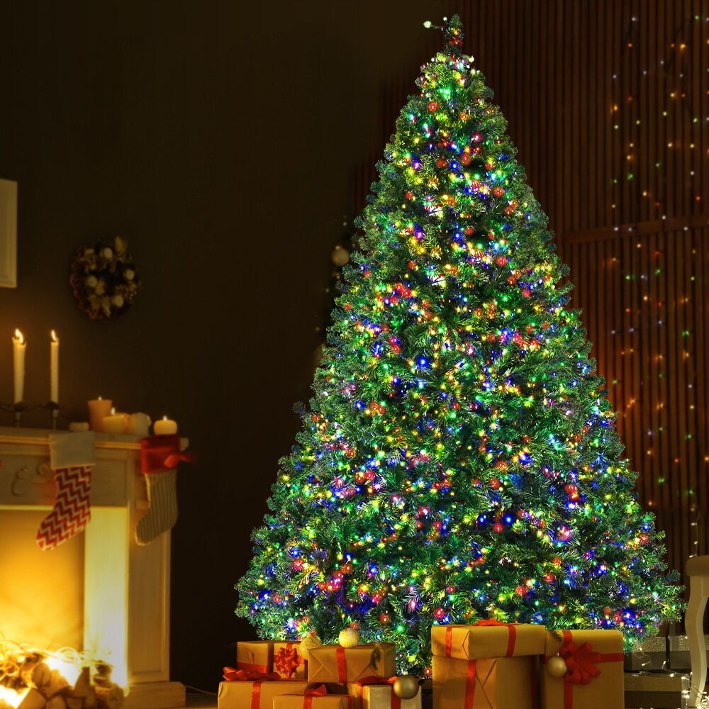Jingle Jollys Christmas Tree Xmas Tree with LED Lights Multi Colour Jingle Jollys Christmas Tree Xmas Tree with LED Lights Multi Colour
