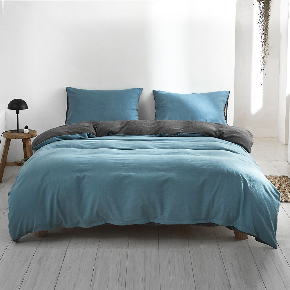 Cosy Club Washed Cotton Quilt Set Cosy Club Washed Cotton Quilt Set
