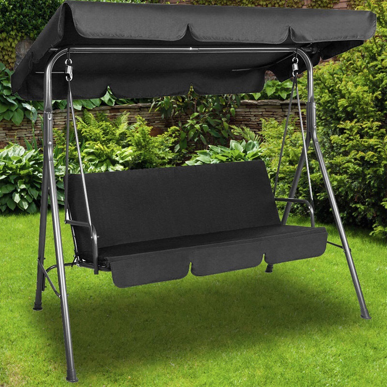 Outdoor Swing Bench Seat Chair Canopy Furniture 3 Seater Garden Hammock Outdoor Swing Bench Seat Chair Canopy Furniture 3 Seater Garden Hammock