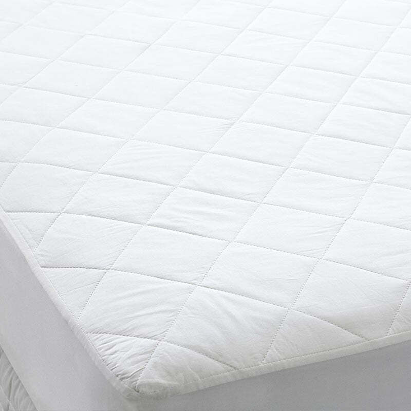 Dreamaker Thermaloft Cotton Covered Fitted Mattress Protector Bed Dreamaker Thermaloft Cotton Covered Fitted Mattress Protector Bed