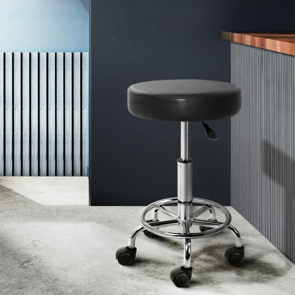 Round Salon Stool PU Swivel Barber Hair Dress Chair Hydraulic Lift Round Salon Stool PU Swivel Barber Hair Dress Chair Hydraulic Lift