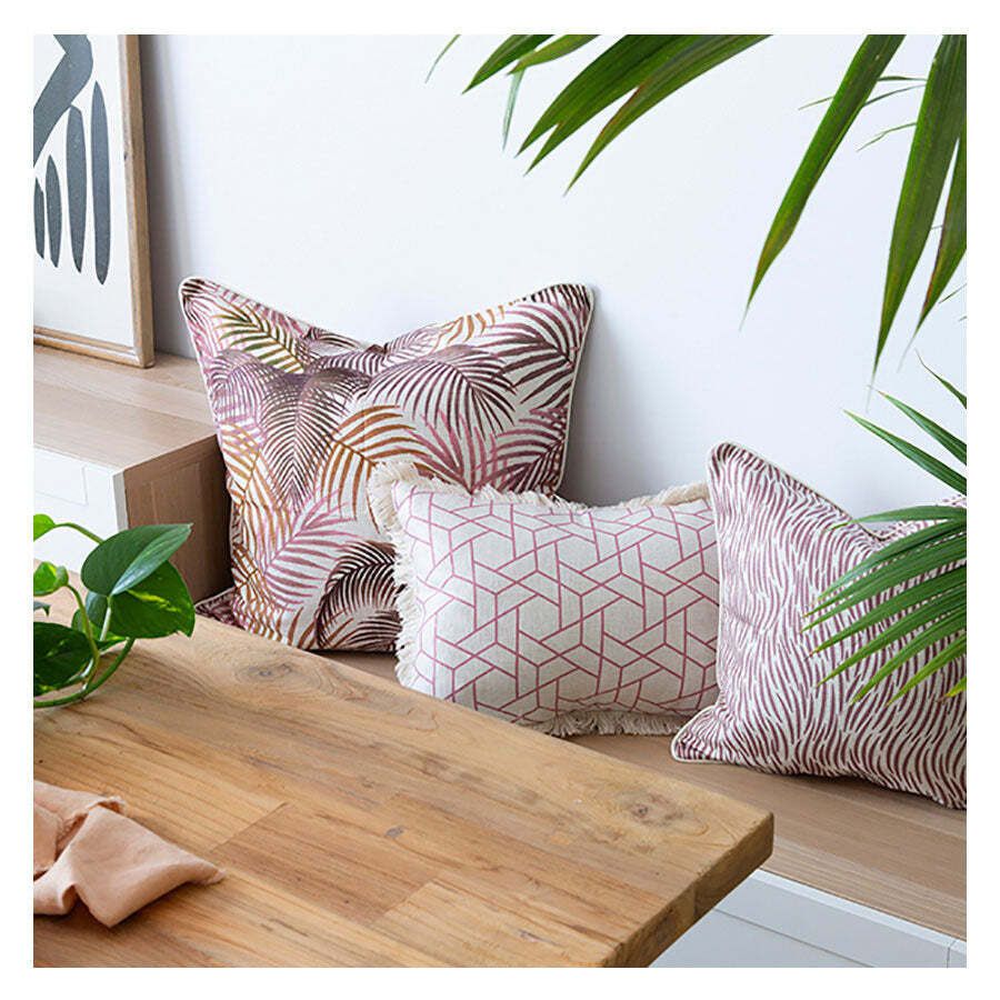 Cushion Cover-With Piping-Seminyak Rose Cushion Cover-With Piping-Seminyak Rose