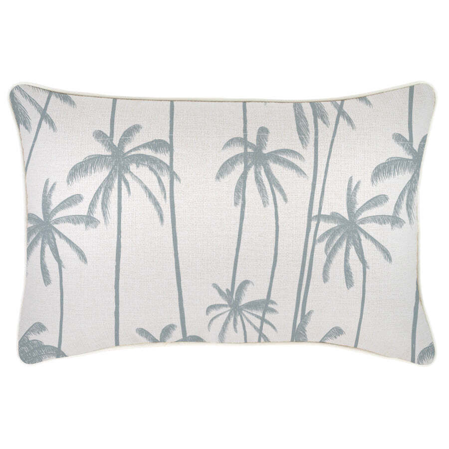Cushion Cover-With Piping-Tall-Palms-Smoke Cushion Cover-With Piping-Tall-Palms-Smoke