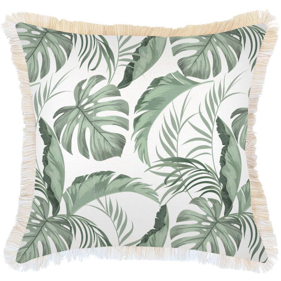 Cushion Cover-Coastal Fringe Natural-Pacifico Cushion Cover-Coastal Fringe Natural-Pacifico