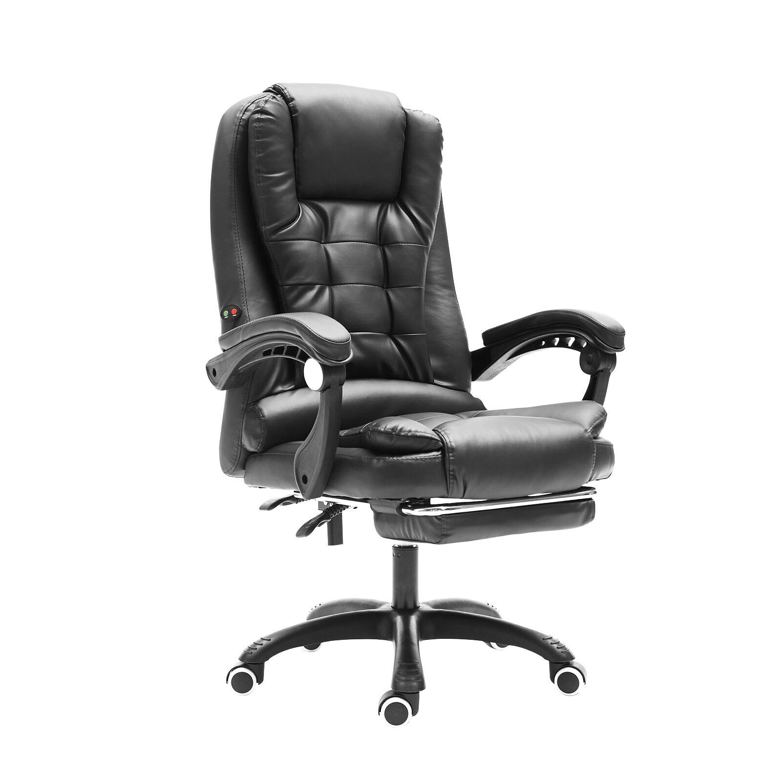 La Bella Black Massage Footrest Ergonomic Executive Office Chair La Bella Black Massage Footrest Ergonomic Executive Office Chair
