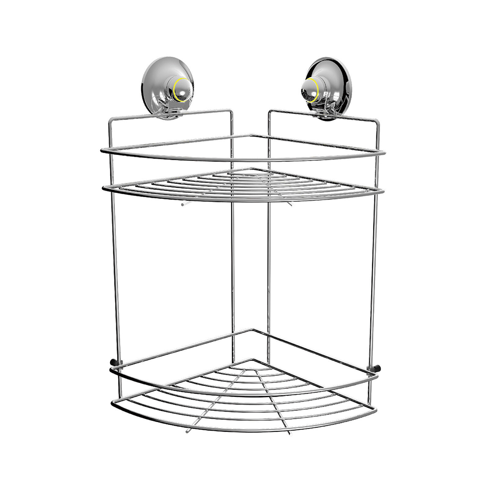 PowerLoc Double Corner Shelf Large Removable Suction PowerLoc Double Corner Shelf Large Removable Suction