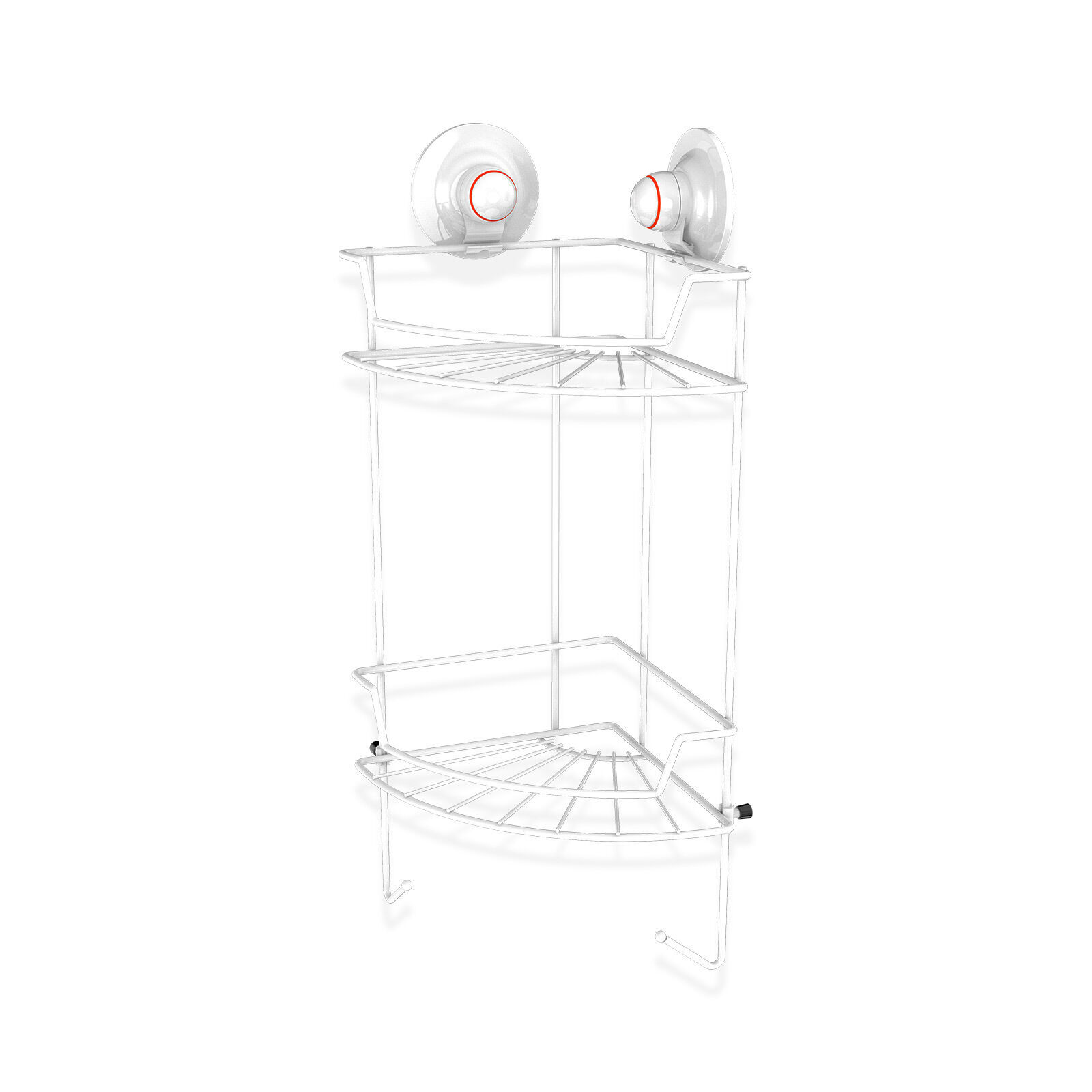 PowerLoc Double Corner Shelf Removable Suction Small PowerLoc Double Corner Shelf Removable Suction Small