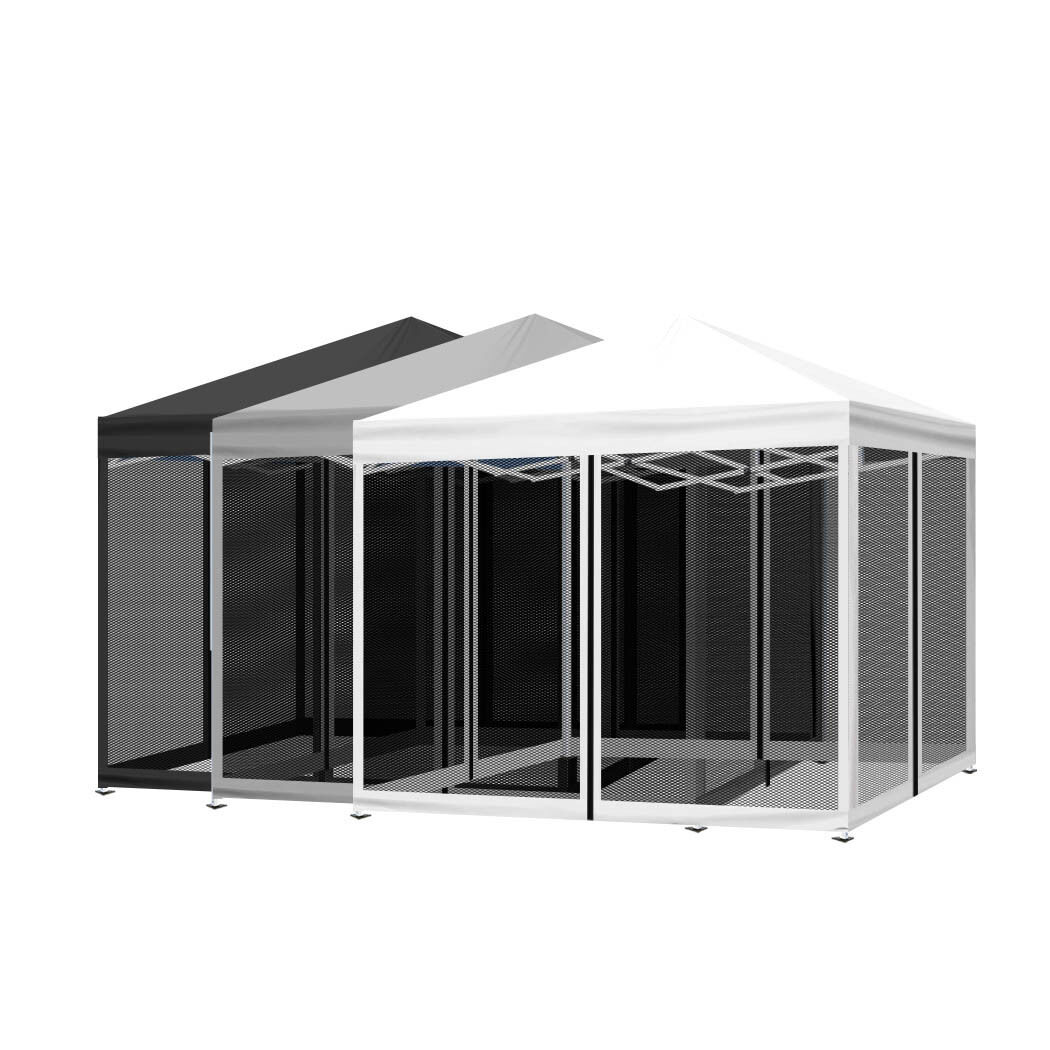 Gazebo 3x3 Marquee Pop Up Tent Outdoor Canopy Wedding Mesh Side Wall Gazebo 3x3 Marquee Pop Up Tent Outdoor Canopy Wedding Mesh Side Wall