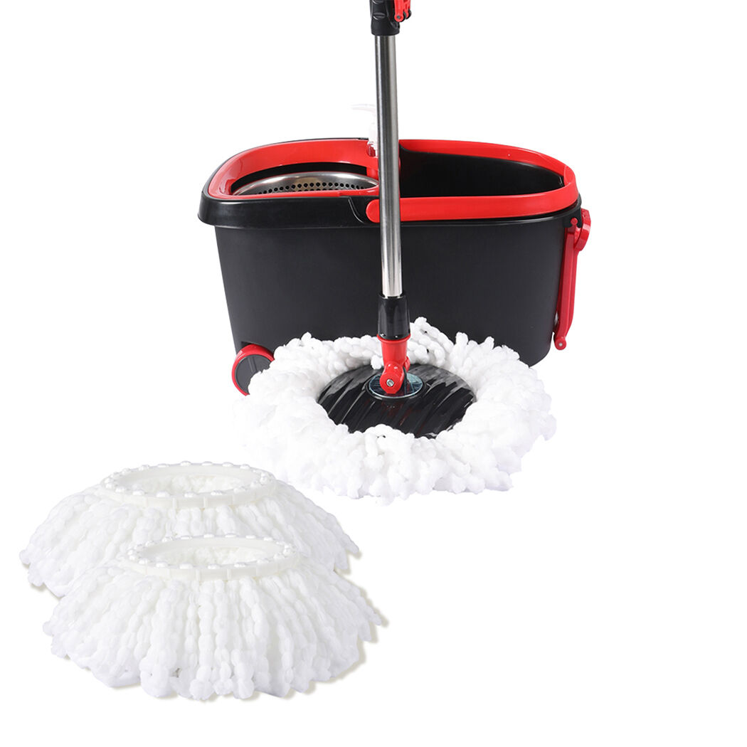 360° Spin Mop Bucket Set Spinning Stainless Steel Rotating Wet Dry 360° Spin Mop Bucket Set Spinning Stainless Steel Rotating Wet Dry