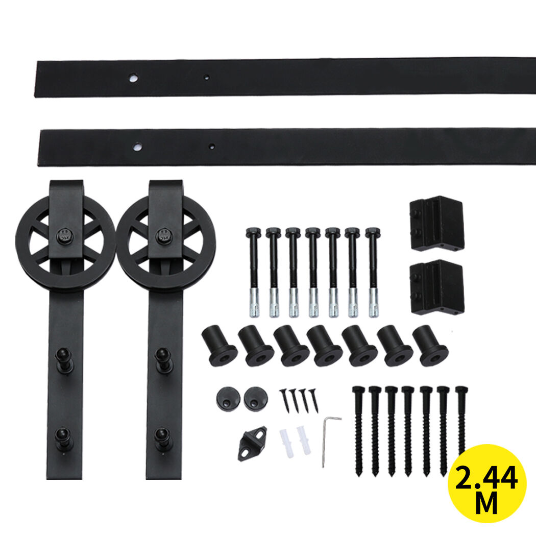 Antique Classic Style Barn Door Hardware Track Roller Kit Antique Classic Style Barn Door Hardware Track Roller Kit
