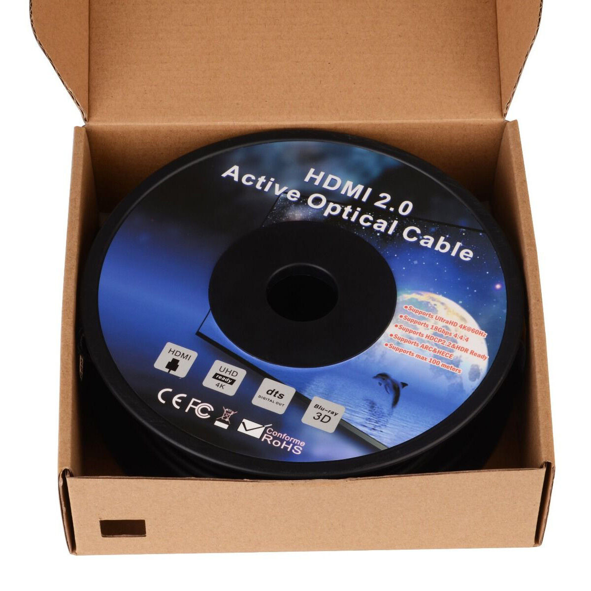 Detachable Premium High Speed HDMI cable with Ethernet | Active Optical Cable |AOC cable | Supports 4K@60Hz as specified in HDMI 2.0 Detachable Premium High Speed HDMI cable with Ethernet | Active Optical Cable |AOC cable | Supports 4K@60Hz as specified in HDMI 2.0
