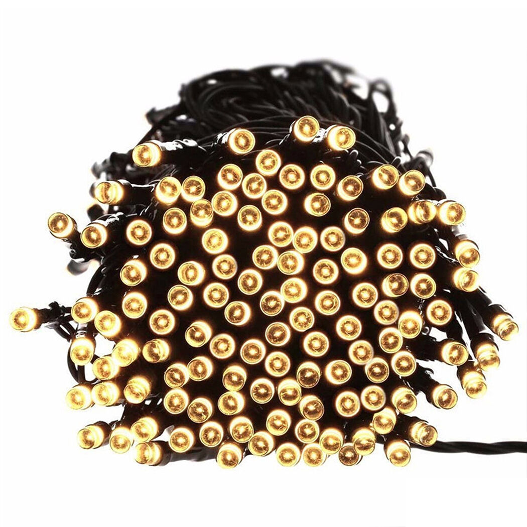 200LED String Solar Powered Fairy Lights Garden Christmas Decor Warm White 200LED String Solar Powered Fairy Lights Garden Christmas Decor Warm White