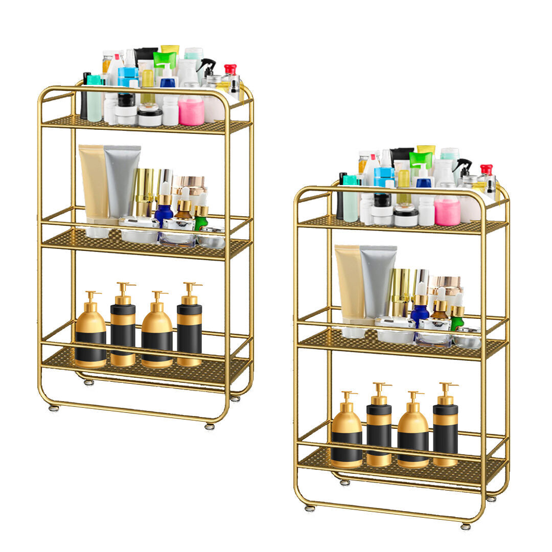 3 Tier Rectangular Bathroom Shelf Multifunctional Storage Display Rack Organiser 3 Tier Rectangular Bathroom Shelf Multifunctional Storage Display Rack Organiser