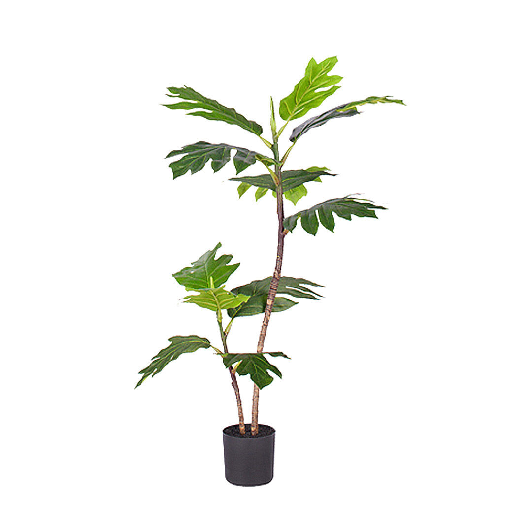90cm 2-Trunk Artificial Natural Green Split-Leaf Philodendron Tree Fake Tropical Indoor Plant Home Office Décor 90cm 2-Trunk Artificial Natural Green Split-Leaf Philodendron Tree Fake Tropical Indoor Plant Home Office Décor