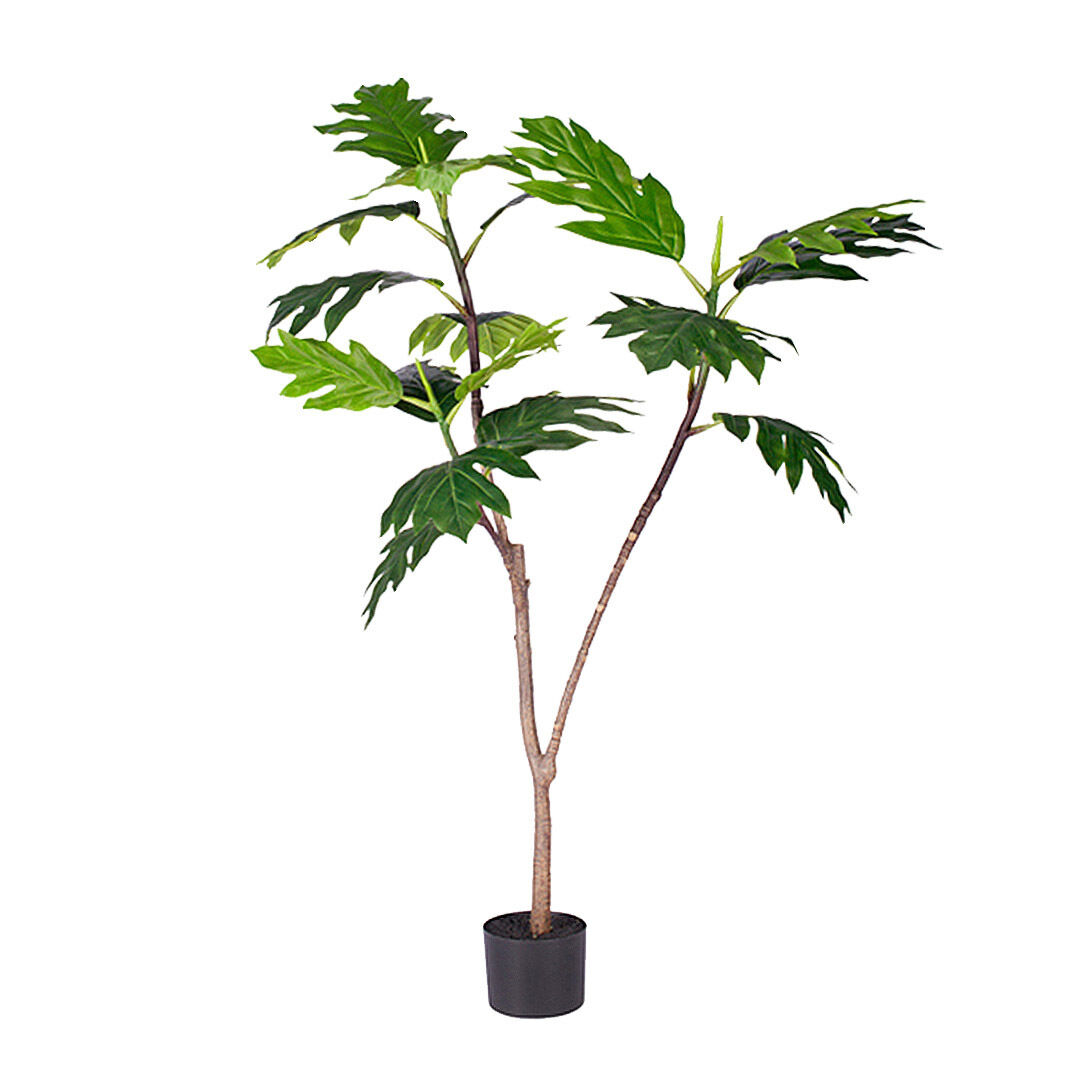 Artificial Natural Green Split-Leaf Philodendron Tree Fake Tropical Indoor Plant Home Office Decor Artificial Natural Green Split-Leaf Philodendron Tree Fake Tropical Indoor Plant Home Office Decor