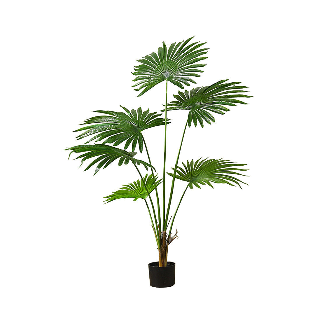 Artificial Natural Green Fan Palm Tree Fake Tropical Indoor Plant Home Office Decor Artificial Natural Green Fan Palm Tree Fake Tropical Indoor Plant Home Office Decor