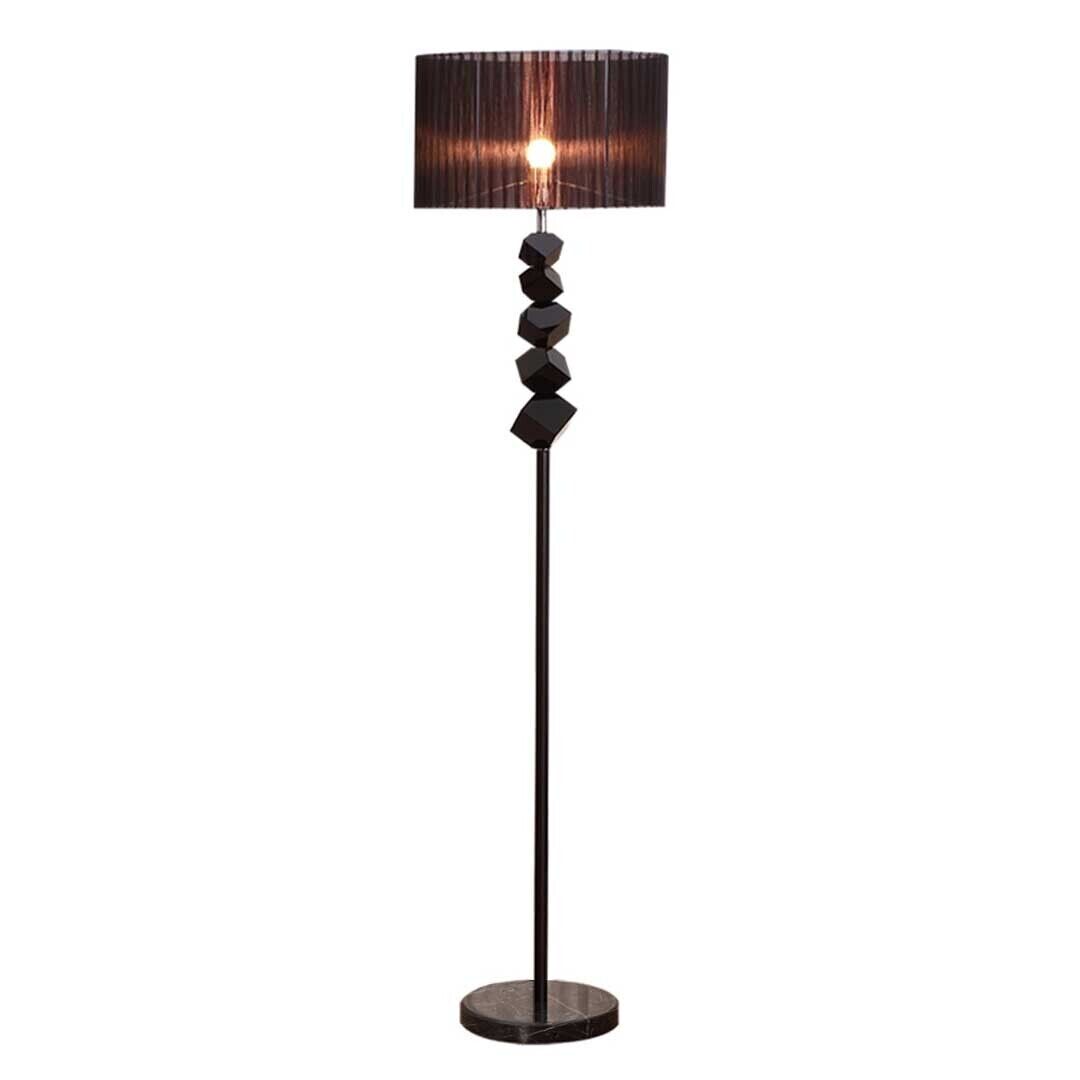 Floor Lamp Metal Base Standing Light with Dark Shade Tall Lamp Floor Lamp Metal Base Standing Light with Dark Shade Tall Lamp