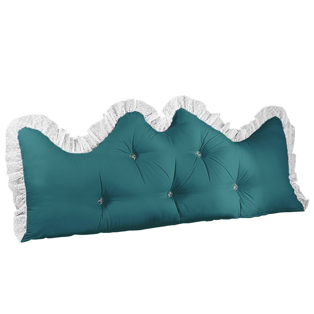 Princess Bed Pillow Headboard Backrest Bedside Tatami Sofa Cushion with Ruffle Lace Home Decor Princess Bed Pillow Headboard Backrest Bedside Tatami Sofa Cushion with Ruffle Lace Home Decor
