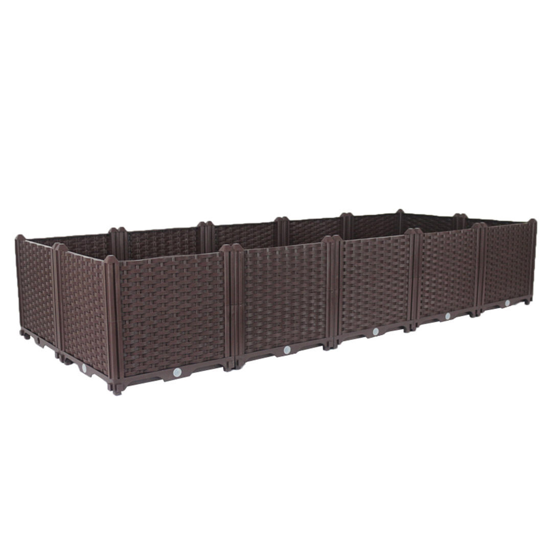 Elevated Raised Garden Bed Plants Vegetable Herb Flower Outdoor Plastic Planter Box Elevated Raised Garden Bed Plants Vegetable Herb Flower Outdoor Plastic Planter Box