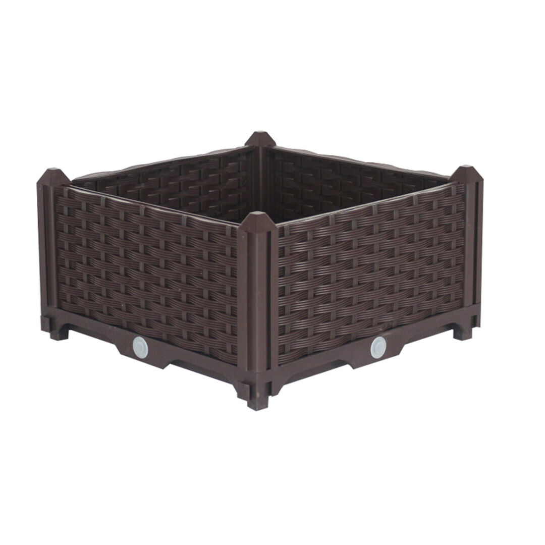 Elevated Raised Garden Bed Plants Vegetable Herb Flower Outdoor Plastic Planter Box Elevated Raised Garden Bed Plants Vegetable Herb Flower Outdoor Plastic Planter Box
