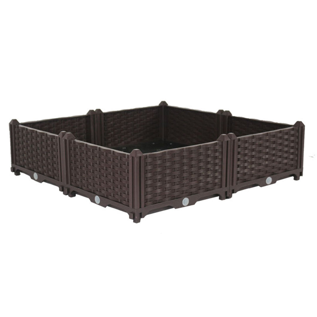 80CM Elevated Raised Garden Bed Plants Vegetable Herb Flower Outdoor Plastic Planter Box 80CM Elevated Raised Garden Bed Plants Vegetable Herb Flower Outdoor Plastic Planter Box