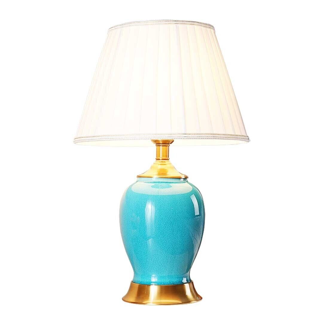 Ceramic Oval Table Lamp with Gold Metal Base Desk Lamp Ceramic Oval Table Lamp with Gold Metal Base Desk Lamp