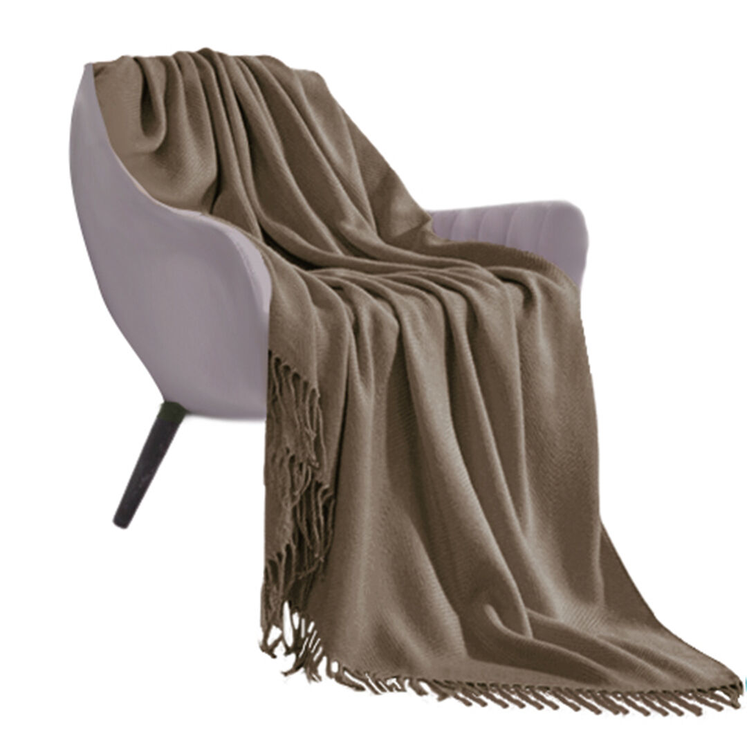 Acrylic Knitted Throw Blanket Solid Fringed Warm Cozy Woven Cover Couch Bed Sofa Home Decor Acrylic Knitted Throw Blanket Solid Fringed Warm Cozy Woven Cover Couch Bed Sofa Home Decor