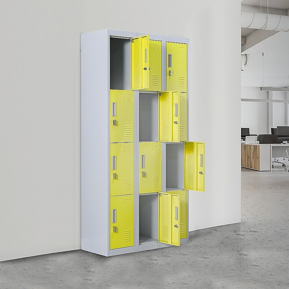 12-Door Locker for Office Gym Shed School Home Storage 12-Door Locker for Office Gym Shed School Home Storage