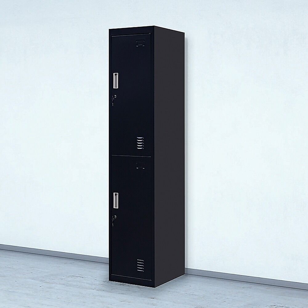 2-Door Vertical Locker for Office Gym Shed School Home Storage 2-Door Vertical Locker for Office Gym Shed School Home Storage