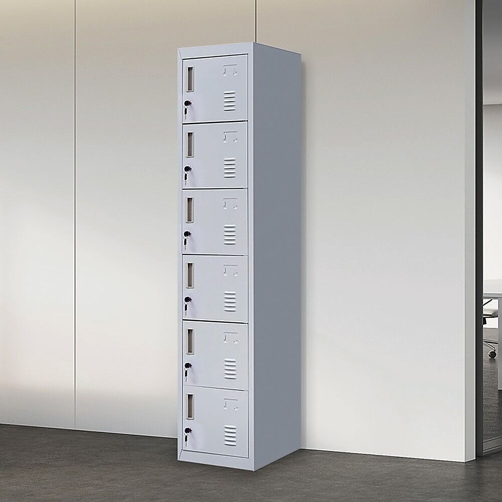 6-Door Locker for Office Gym Shed School Home Storage 6-Door Locker for Office Gym Shed School Home Storage