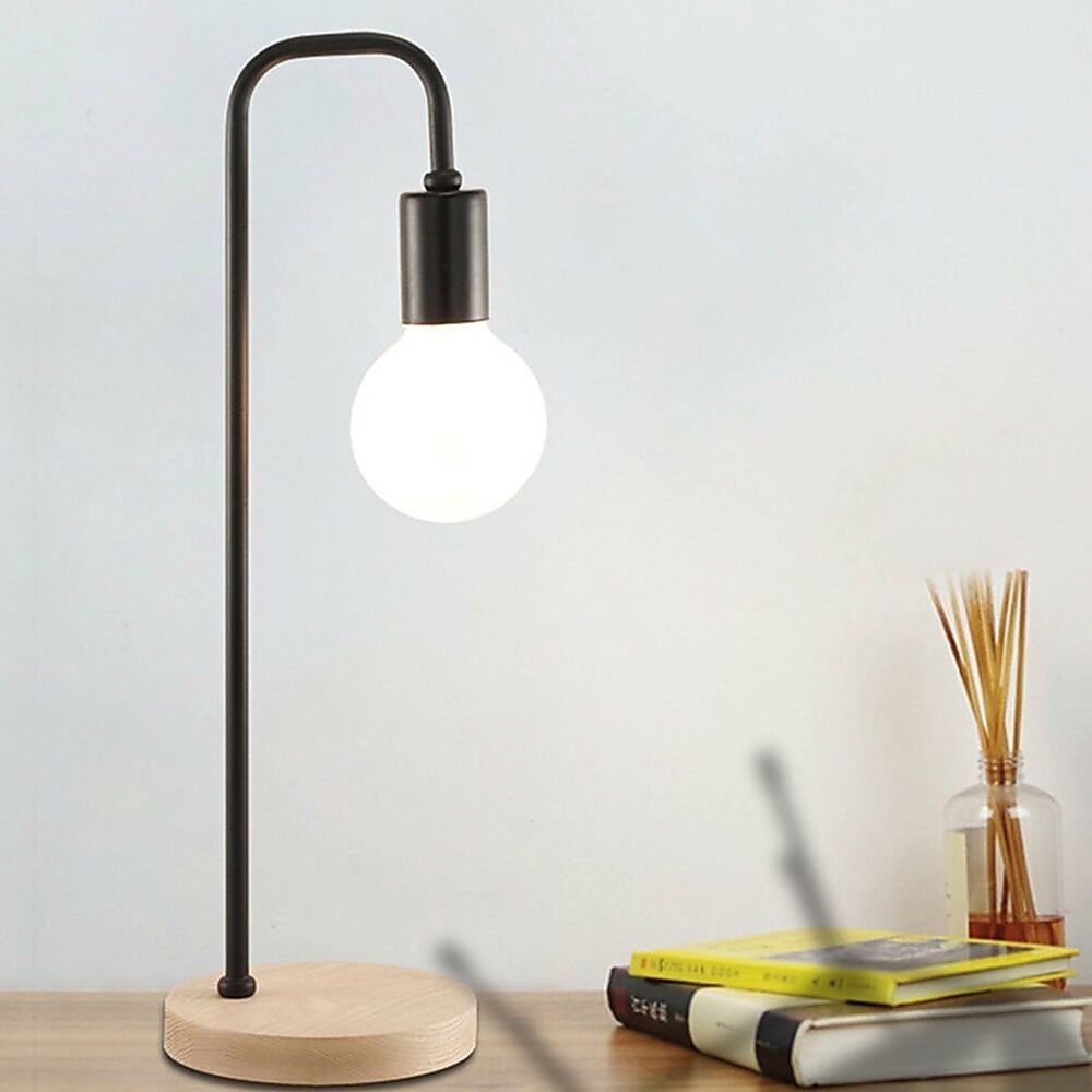 Modern Table lamp Desk Light Timber Base Bedside Bedroom Modern Table lamp Desk Light Timber Base Bedside Bedroom