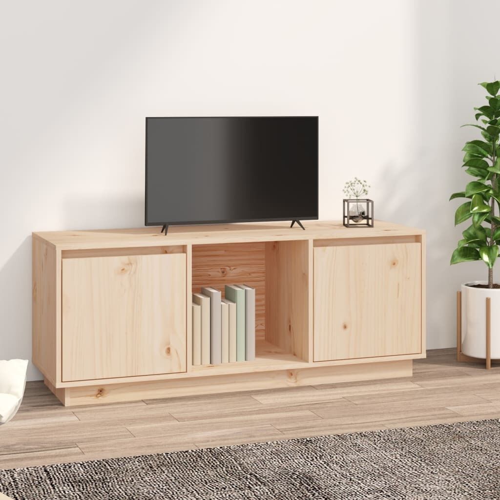Grays TV Cabinet 110.5x35x44 cm Solid Wood Pine Grays TV Cabinet 110.5x35x44 cm Solid Wood Pine