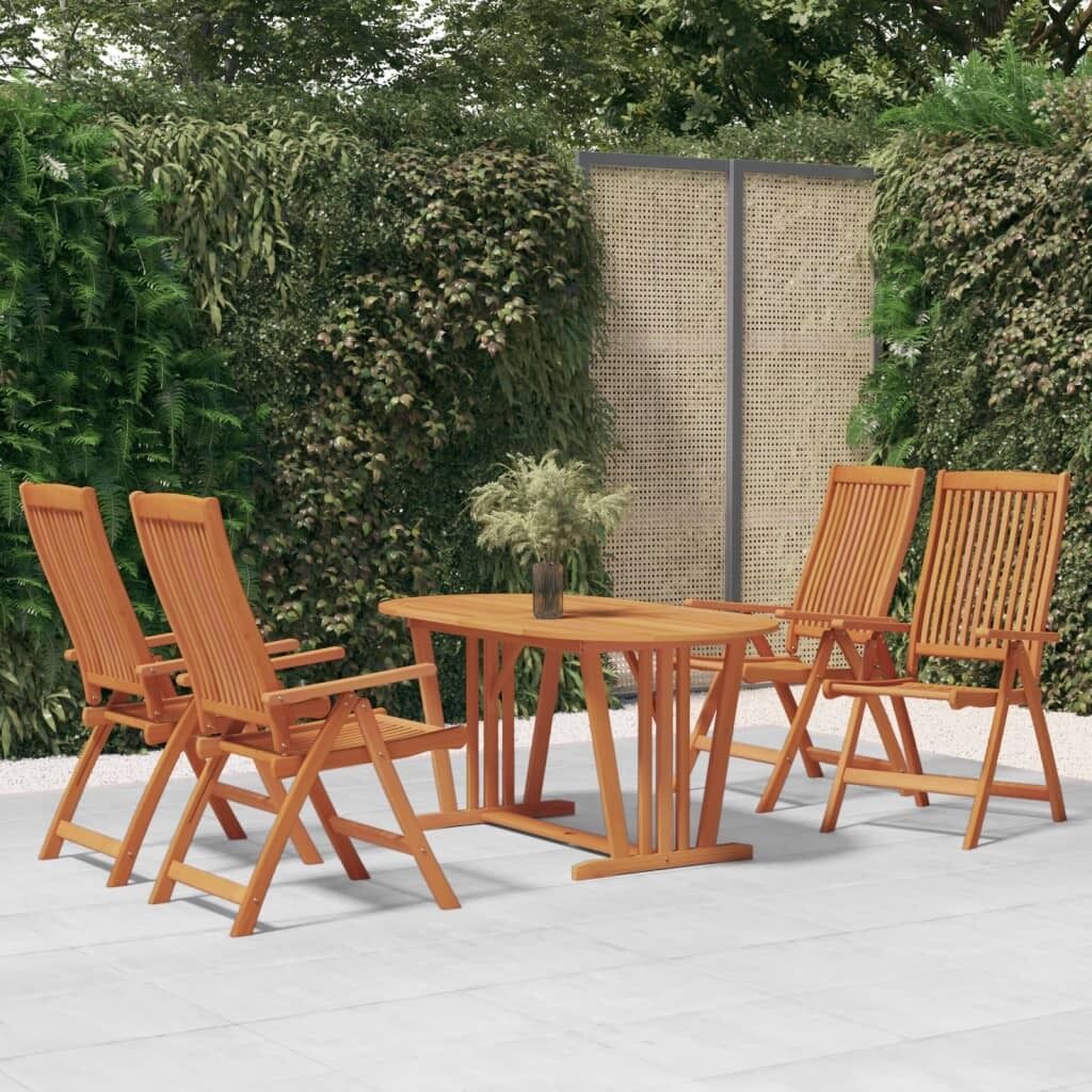 Garden Dining Set Solid Wood Eucalyptus Garden Dining Set Solid Wood Eucalyptus