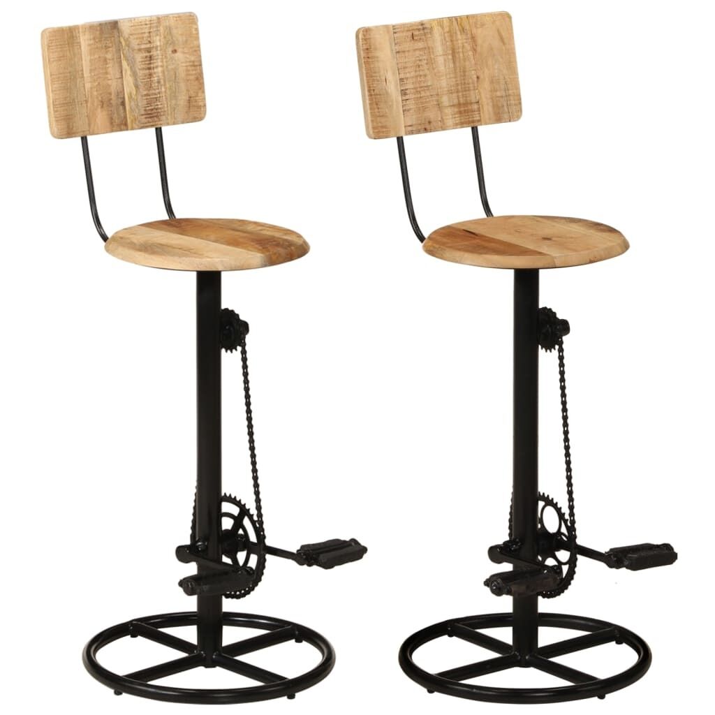 Bar Stools 2 pcs Solid Wood Bar Stools 2 pcs Solid Wood