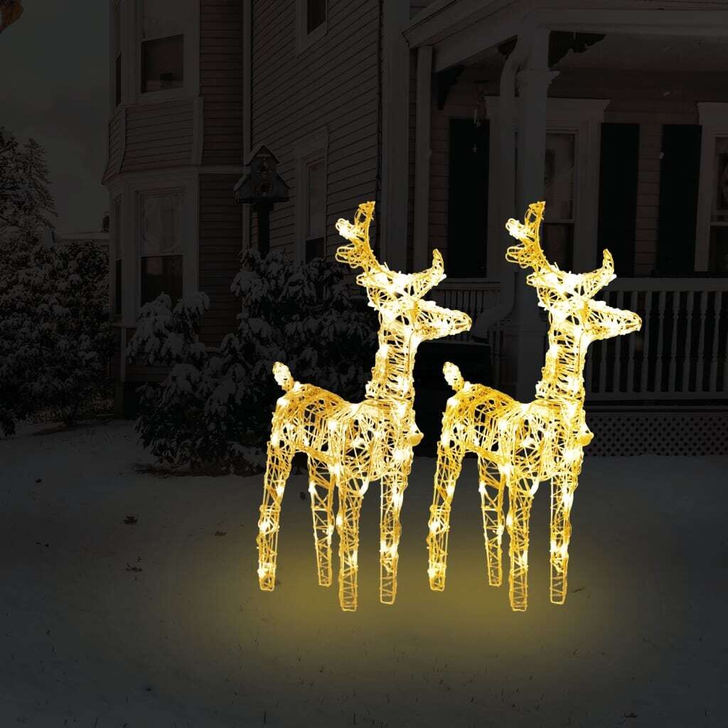 Christmas Reindeers 80 LEDs Acrylic Christmas Reindeers 80 LEDs Acrylic