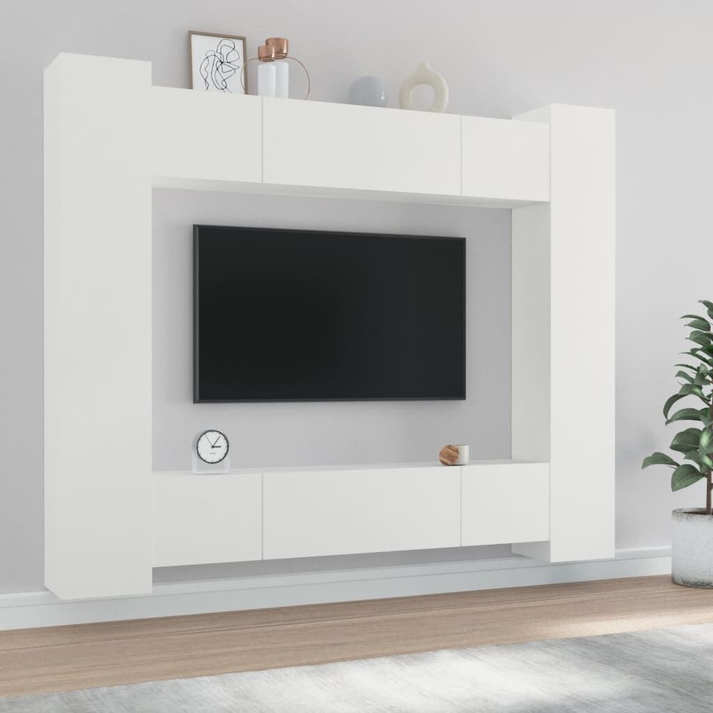 Burrillville 8 Piece TV Cabinet Set Engineered Wood Burrillville 8 Piece TV Cabinet Set Engineered Wood