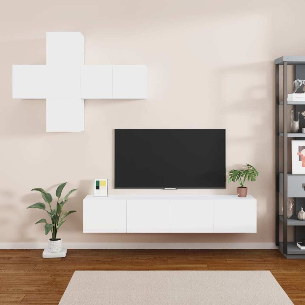 Haddon 7 Piece TV Cabinet Set Engineered Wood Haddon 7 Piece TV Cabinet Set Engineered Wood