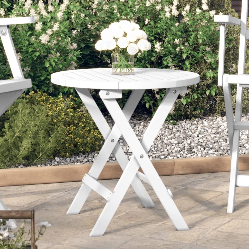 Bistro Table Ø46x47 cm Solid Acacia Wood Bistro Table Ø46x47 cm Solid Acacia Wood