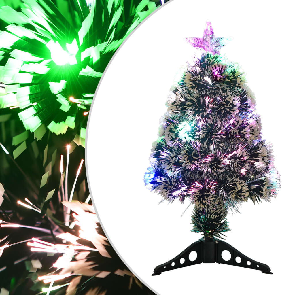 Christmas Tree with LEDs Green and White Fibre Optic Christmas Tree with LEDs Green and White Fibre Optic