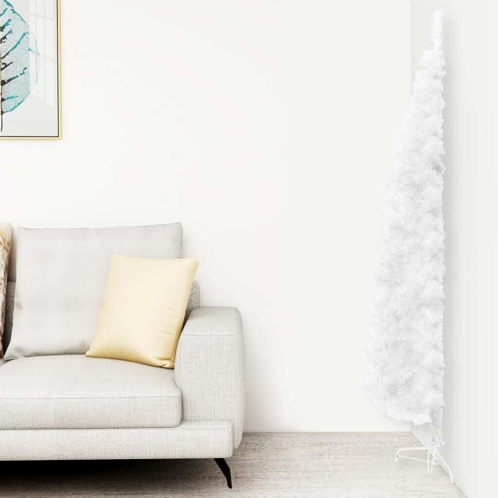 Slim Artificial Half Christmas Tree with Stand Slim Artificial Half Christmas Tree with Stand