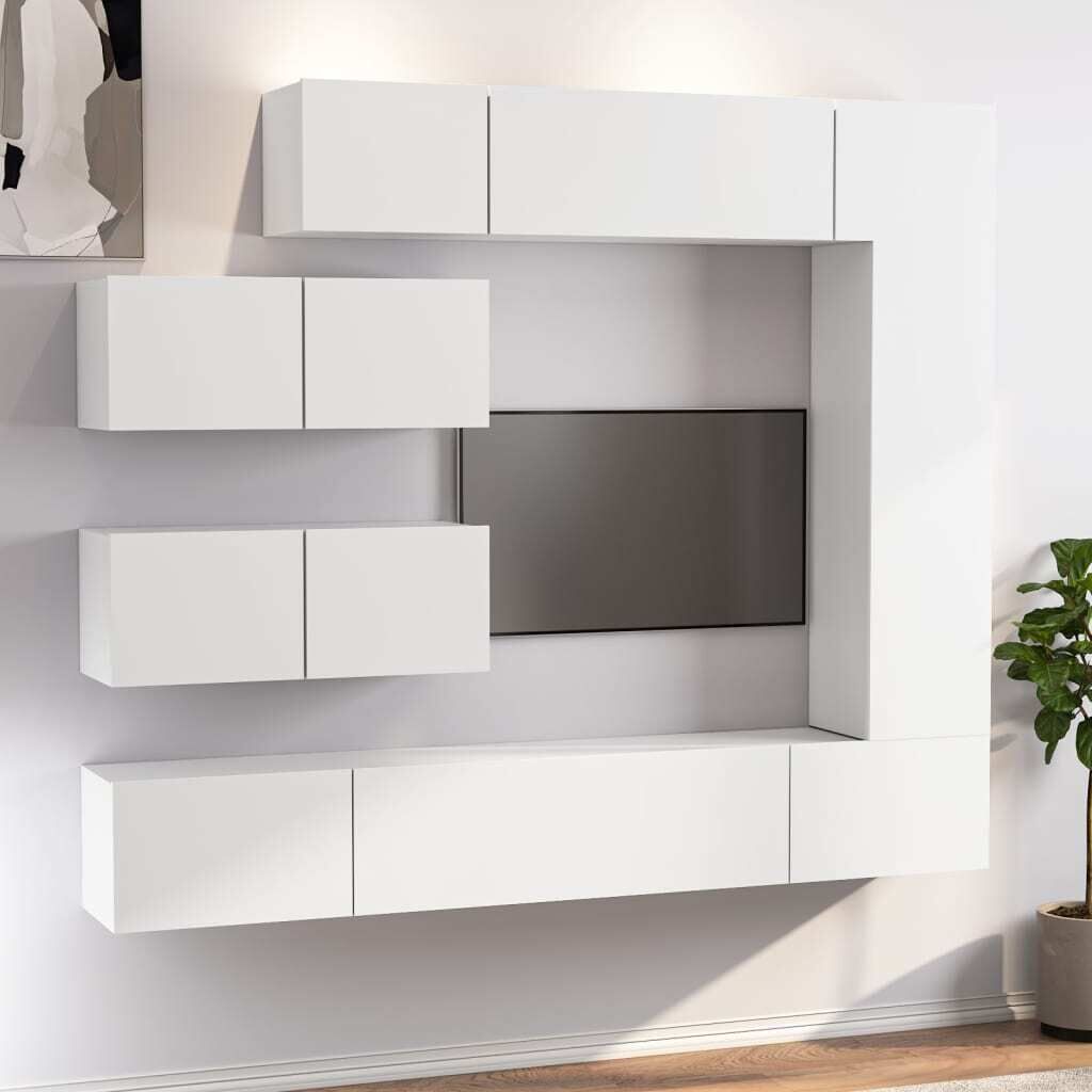 Driffield 7 Piece TV Cabinet Set Engineered Wood Driffield 7 Piece TV Cabinet Set Engineered Wood