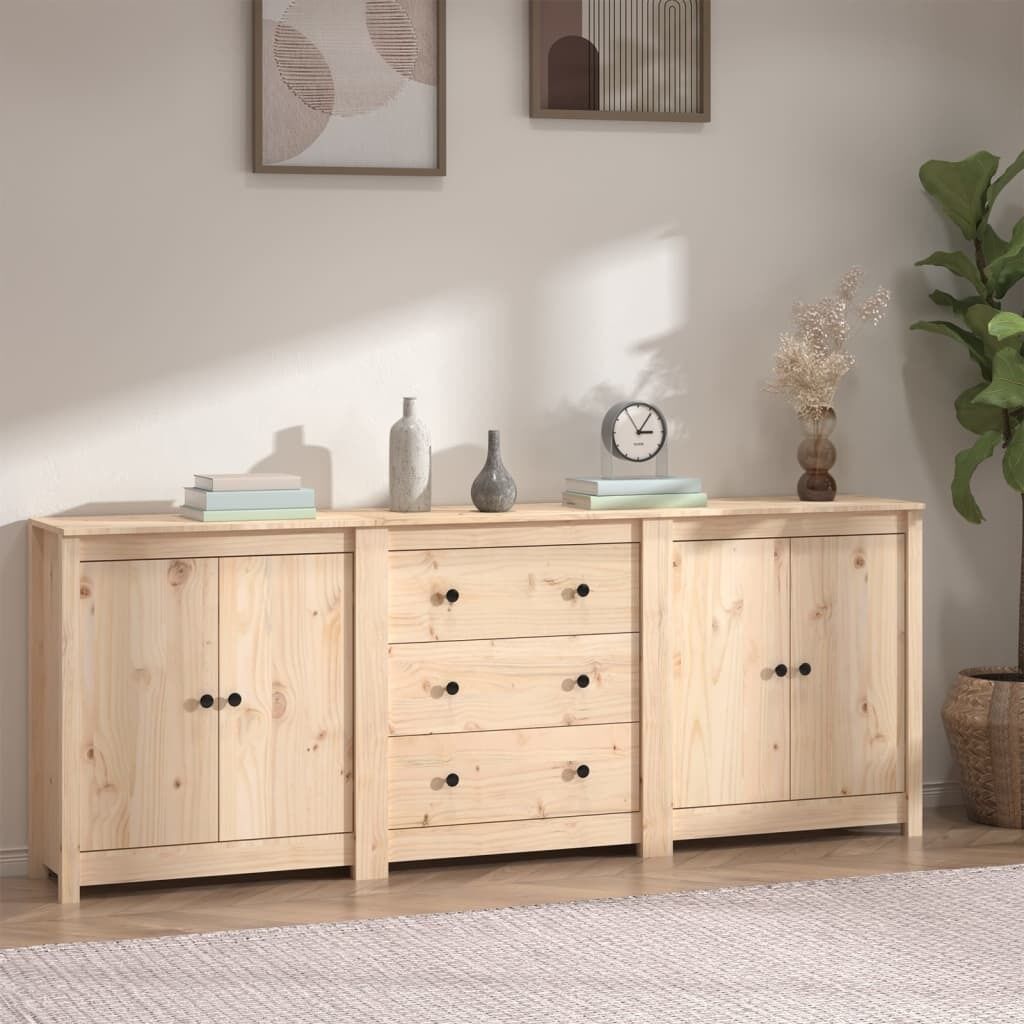 Sideboard 210x35x80 cm Solid Wood Pine Sideboard 210x35x80 cm Solid Wood Pine
