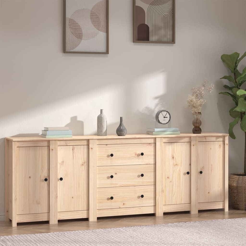 Sideboard 230x35x80 cm Solid Wood Pine Sideboard 230x35x80 cm Solid Wood Pine