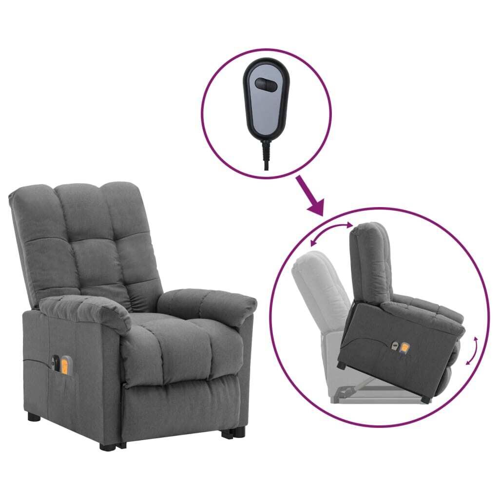 Stand up Massage Recliner Chair Fabric Stand up Massage Recliner Chair Fabric