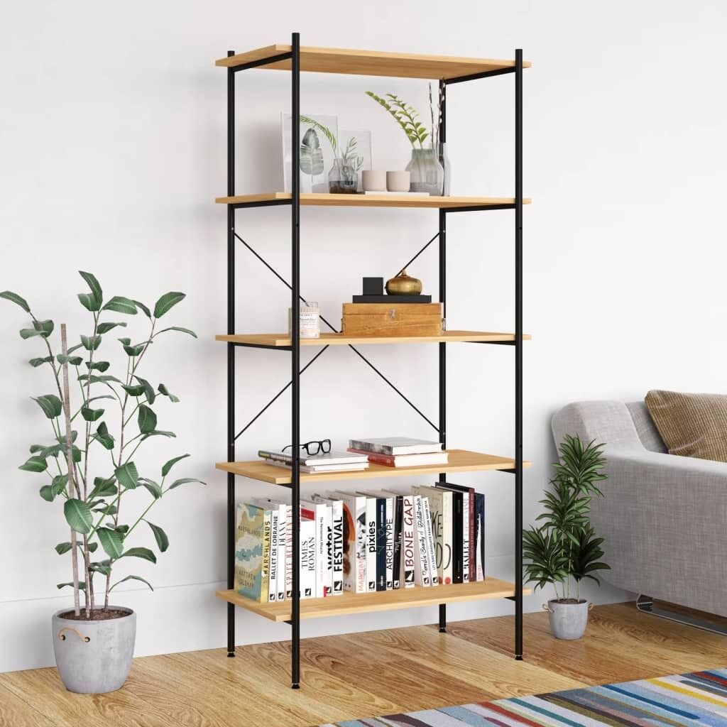 5-Tier Shelving Unit and 80x40x163 cm 5-Tier Shelving Unit and 80x40x163 cm