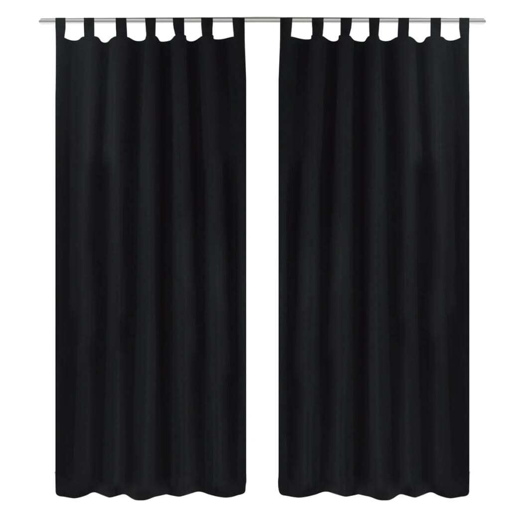 2 pcs Micro-Satin Curtains with Loops 2 pcs Micro-Satin Curtains with Loops