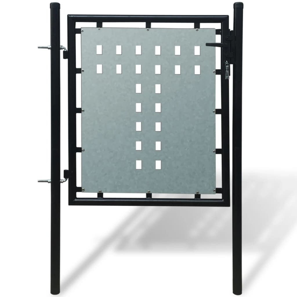 Black Single Door Fence Gate Black Single Door Fence Gate