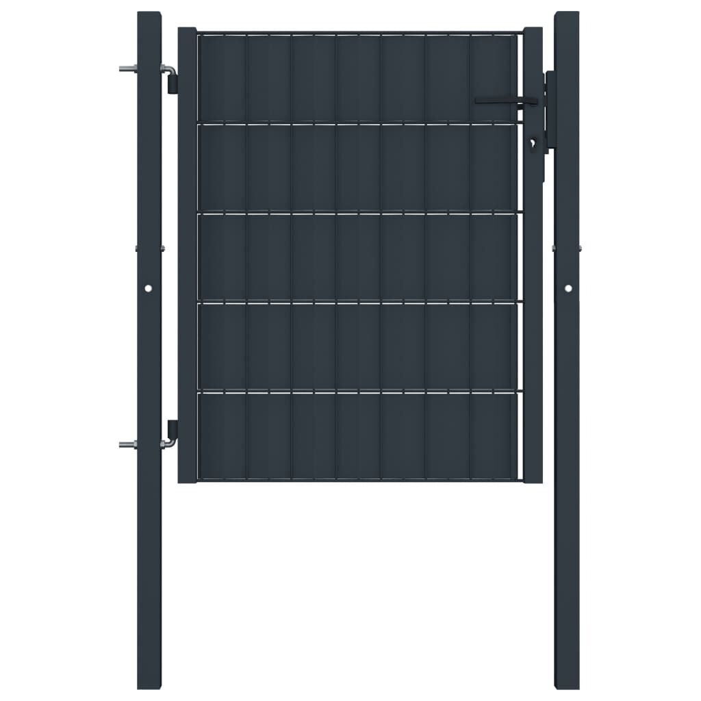 Fence Gate PVC and Steel Anthracite Fence Gate PVC and Steel Anthracite