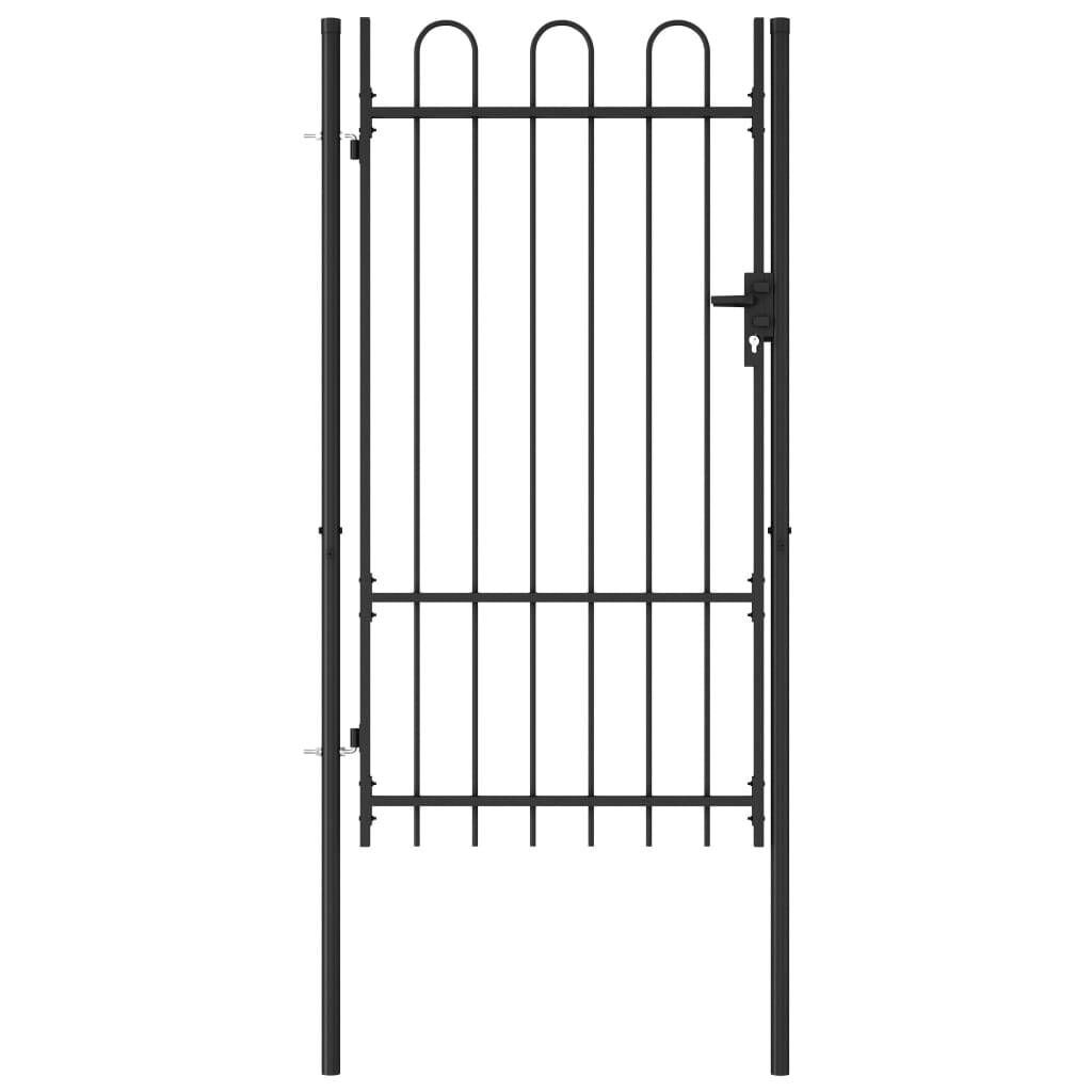 Fence Gate Single Door with Steel Black Fence Gate Single Door with Steel Black