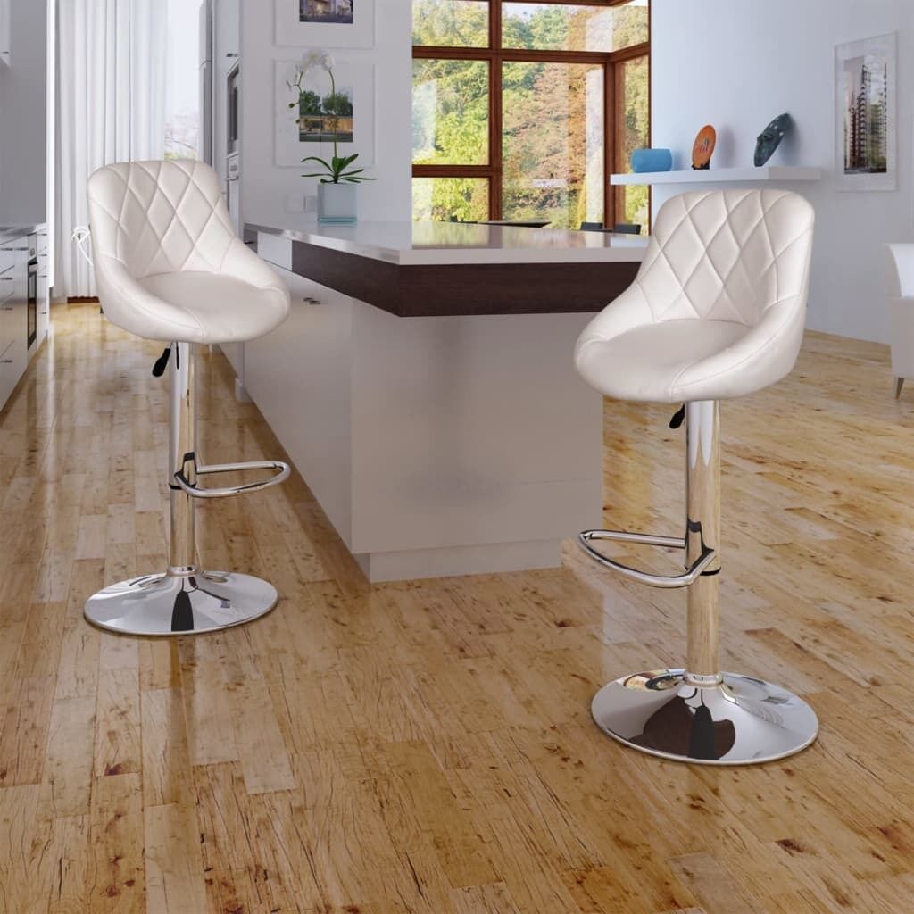 Bar Stools 2 pcs Faux Leather Bar Stools 2 pcs Faux Leather